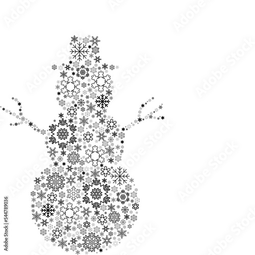 badges, snowman and snowflakes, new year,christmas, logo