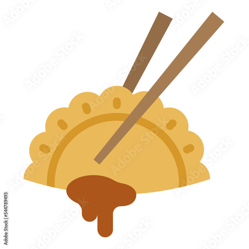 gyoza flat icon