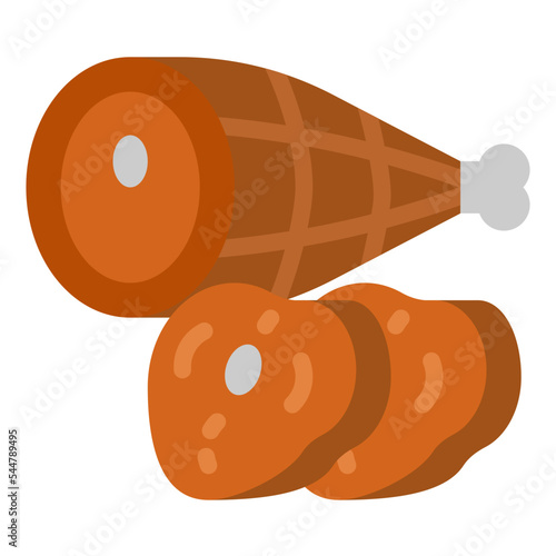 ham flat icon