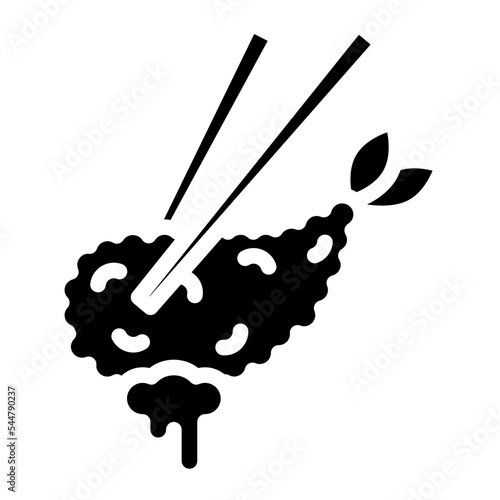 fried glyph icon
