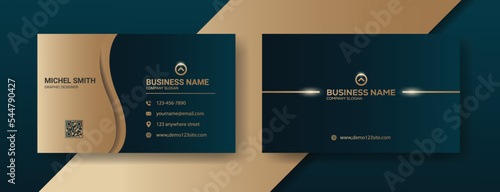 modern luxury business card template design. creative elegant visiting card template