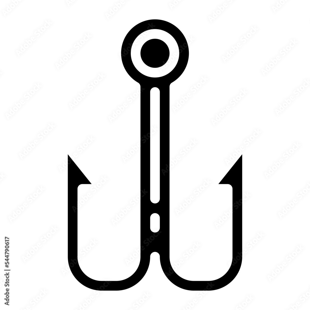 hook glyph icon style hook glyph icon style