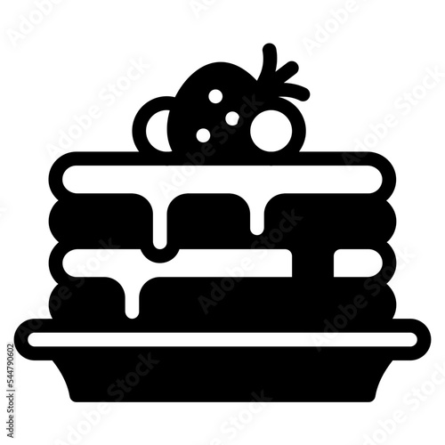 pancake glyph icon