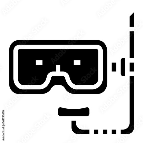 snorkel glyph icon style