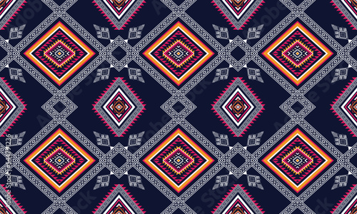 Wallpaper Mural Geometric ethnic pattern for background,fabric,wrapping,clothing,wallpaper,Batik,carpet,embroidery style.	 Torontodigital.ca
