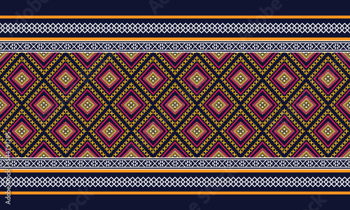 Geometric ethnic pattern for background,fabric,wrapping,clothing,wallpaper,Batik,carpet,embroidery style.	