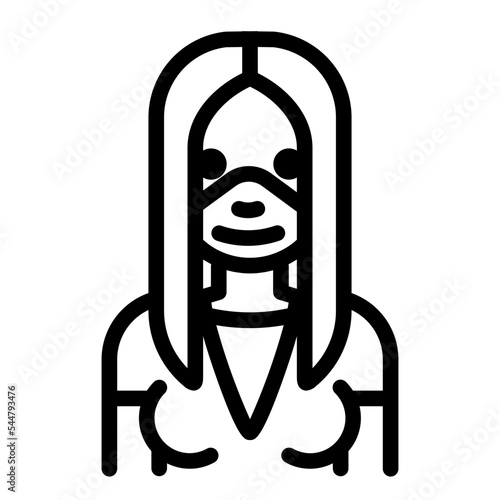 Lady female young girl cute female mask