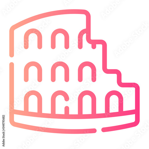 colosseum gradient icon