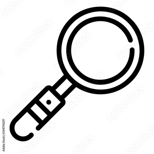 magnifying glass line icon