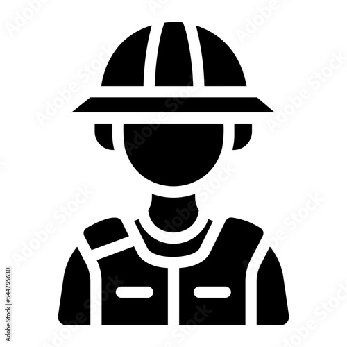 archeologist glyph icon