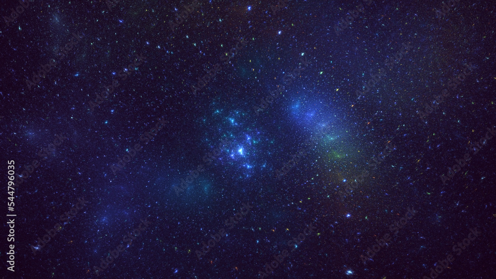 Obraz premium 3D rendering abstract multicolor fractal light background