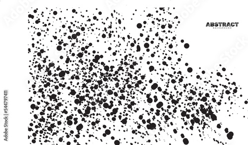 Abstract dots white background vector