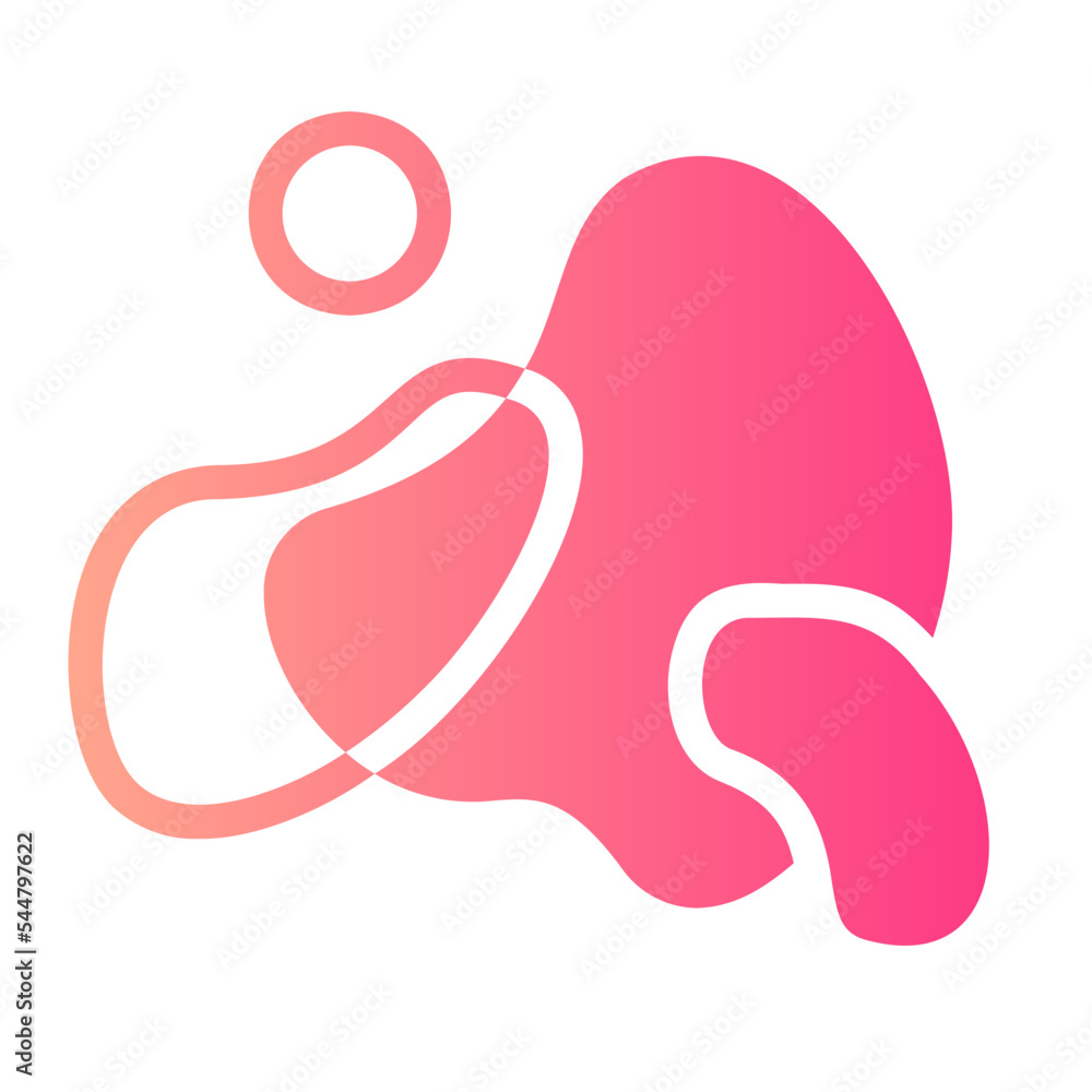 abstract shape gradient icon abstract shape gradient icon