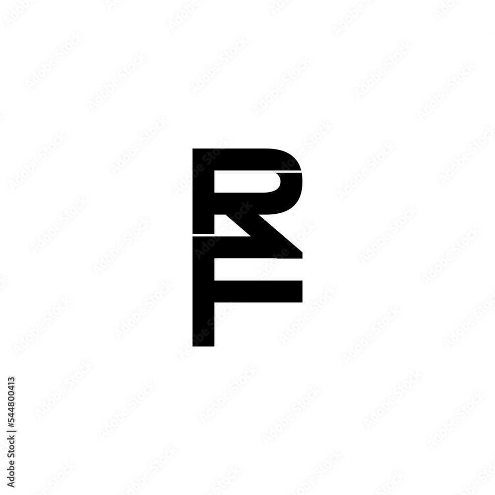 rf initial letter monogram logo design rf initial letter monogram logo design