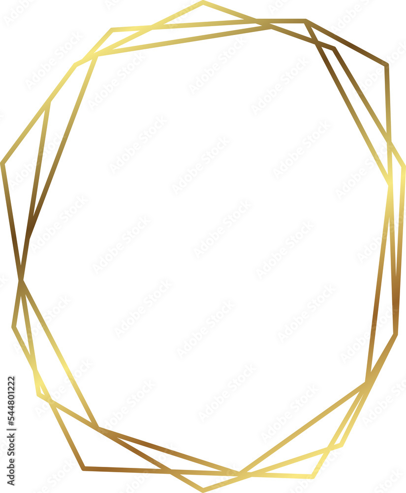 golden geometric frame
