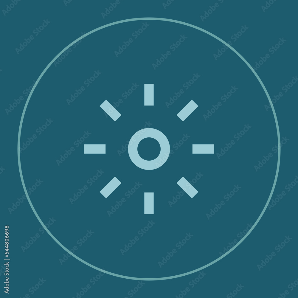 Brightness icon for web user interface design Brightness icon for web user interface design