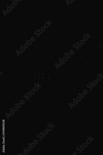 Pleiades star cluster, Milky way stars photographed with star-tracker and long exposure. © astrosystem