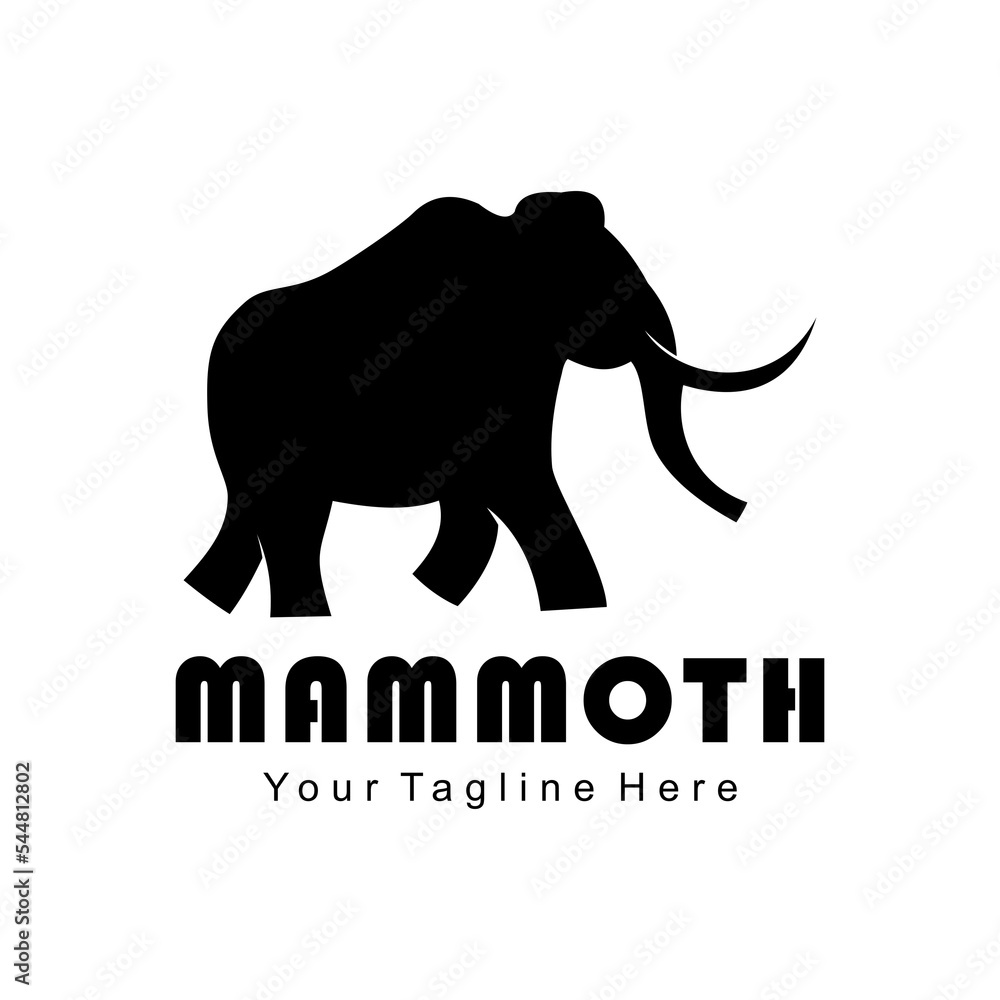 Obraz premium mammoth vector logo