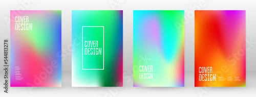 Pastel Soft. Rainbow Gradient Set Color Background