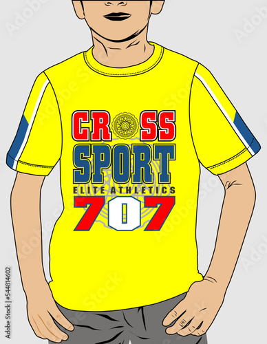 graphic artwork design for boys t-shirt 