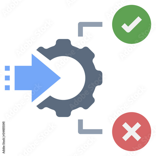 algorithm flat style icon