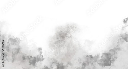 Misty white fog effect texture overlays for text or space