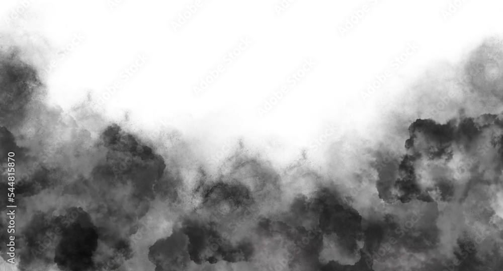 jet black smoke effect on transparent background jet black smoke effect on transparent background