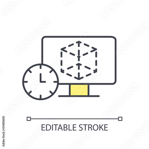 Rapid prototyping for product development RGB color icon. User experience design testing. Low fidelity. Isolated vector illustration. Simple filled line drawing. Editable stroke. Arial font used