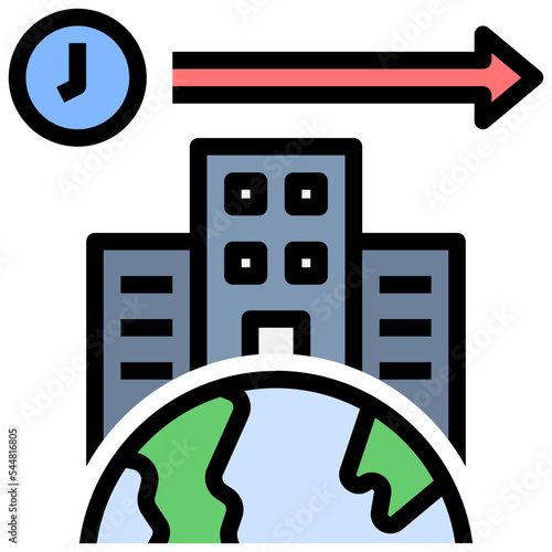 globalization filled outline style icon