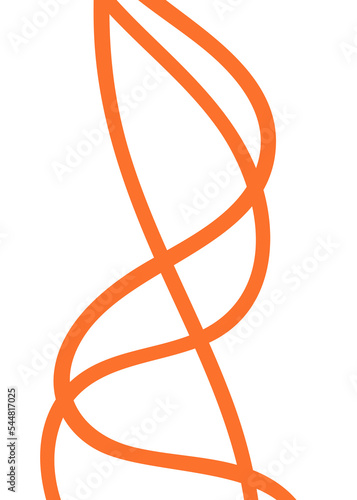 Orange Lines Abstract Transparent 