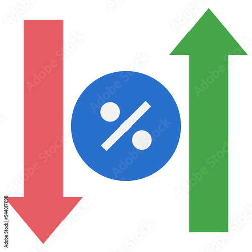 exchange rate flat style icon