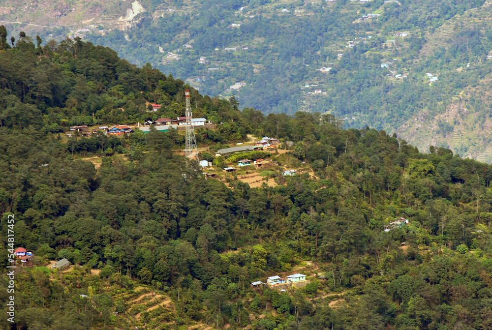 The mobile tower stands tall at Tumin Lingay village situated in a remote part of Sikkim. At present mobile towers has covered all parts of Sikkim due to internet demand and easy accessibility. The mobile tower stands tall at Tumin Lingay village situated in a remote part of Sikkim. At present mobile towers has covered all parts of Sikkim due to internet demand and easy accessibility.