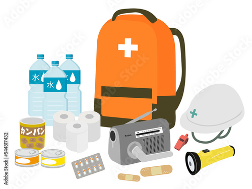 防災バッグと防災グッズ