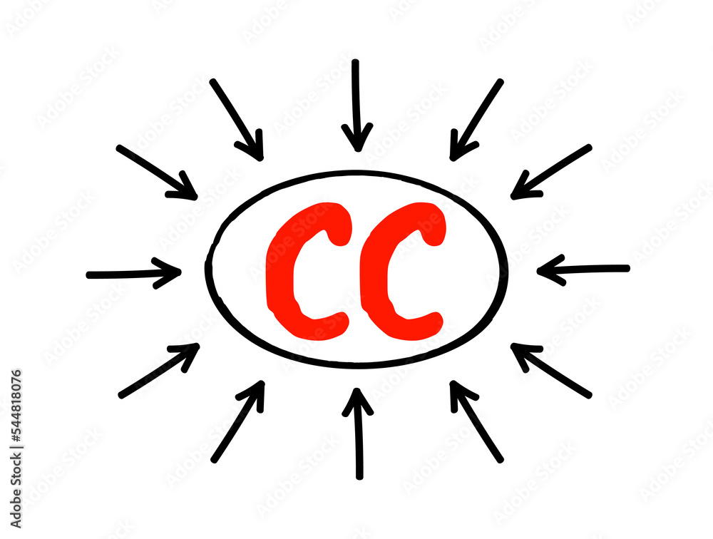 Cc Copy Example CC - Carbon Copy is a copy of a note sent to an addressee other than ...