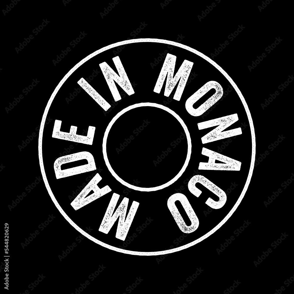 Fototapeta premium Made in Monaco text emblem stamp, concept background