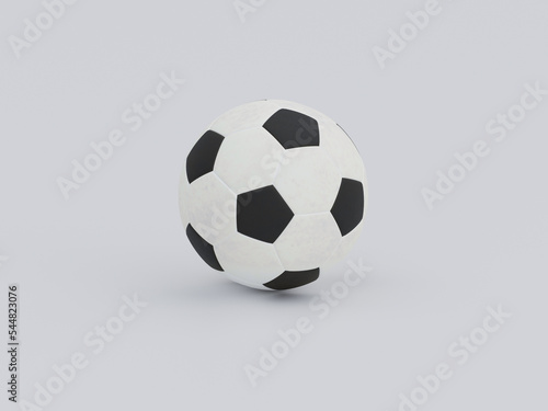 3D render - soccer ball on a white background