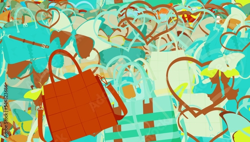 Background pattern abstract seamless design texture. Theme is about love, personal, ornate, Red Admiral, stuff, delicate, fashion, art, satchel, Tote, everyday, office, business, graphic