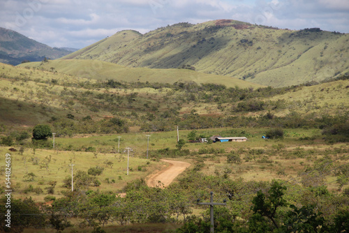 Paisagem do interior de Uiramutã, Roraima, municipio mais ao norte do Brasil  photo