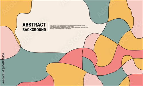 Colorful Abstract Banner Template for Web Design Landing Pages and Printables. Eps10 Vector