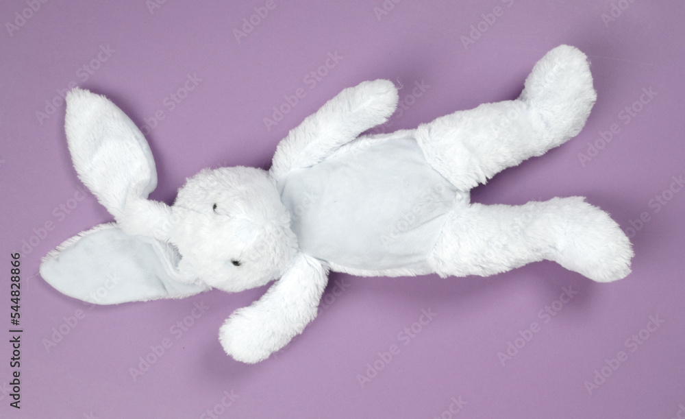 Rabbit toy, isolated on solid background Rabbit toy, isolated on solid background