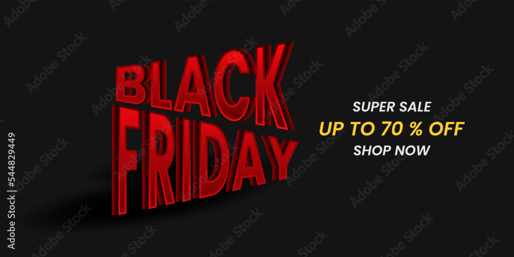 Black Friday banner template. minimal, 3d concept. black, red, white, yellow. Use for flyer, banner, promotion, advertising, web, social, ads Black Friday banner template. minimal, 3d concept. black, red, white, yellow. Use for flyer, banner, promotion, advertising, web, social, ads