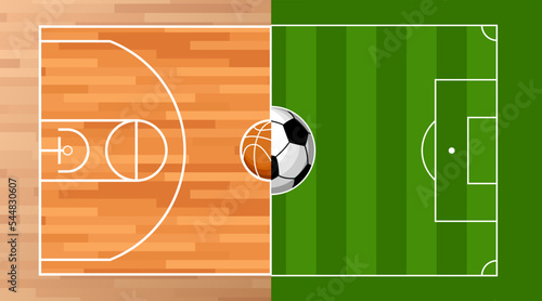 Online sports betting mobile app banner design template soccer basketball balls and trophy award cup and winner dollar coins. Bookmaker promo advertising