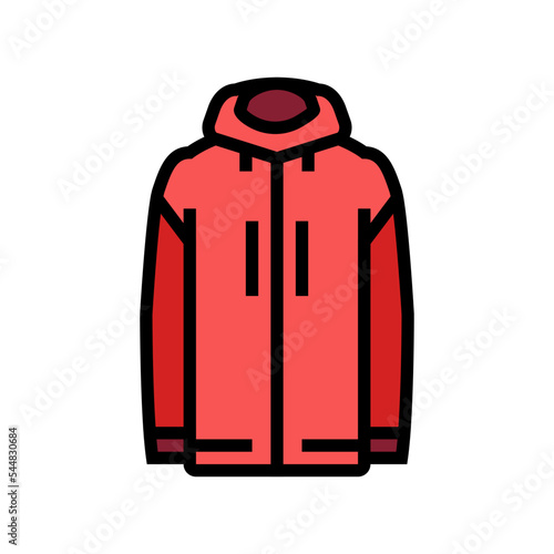 windproof outerwear male color icon vector. windproof outerwear male sign. isolated symbol illustration