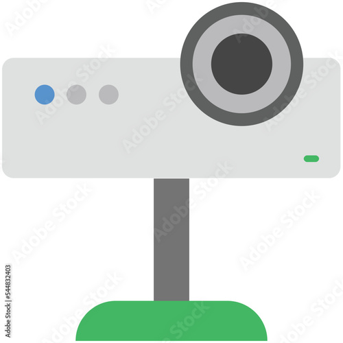 Projector Flat Illustration