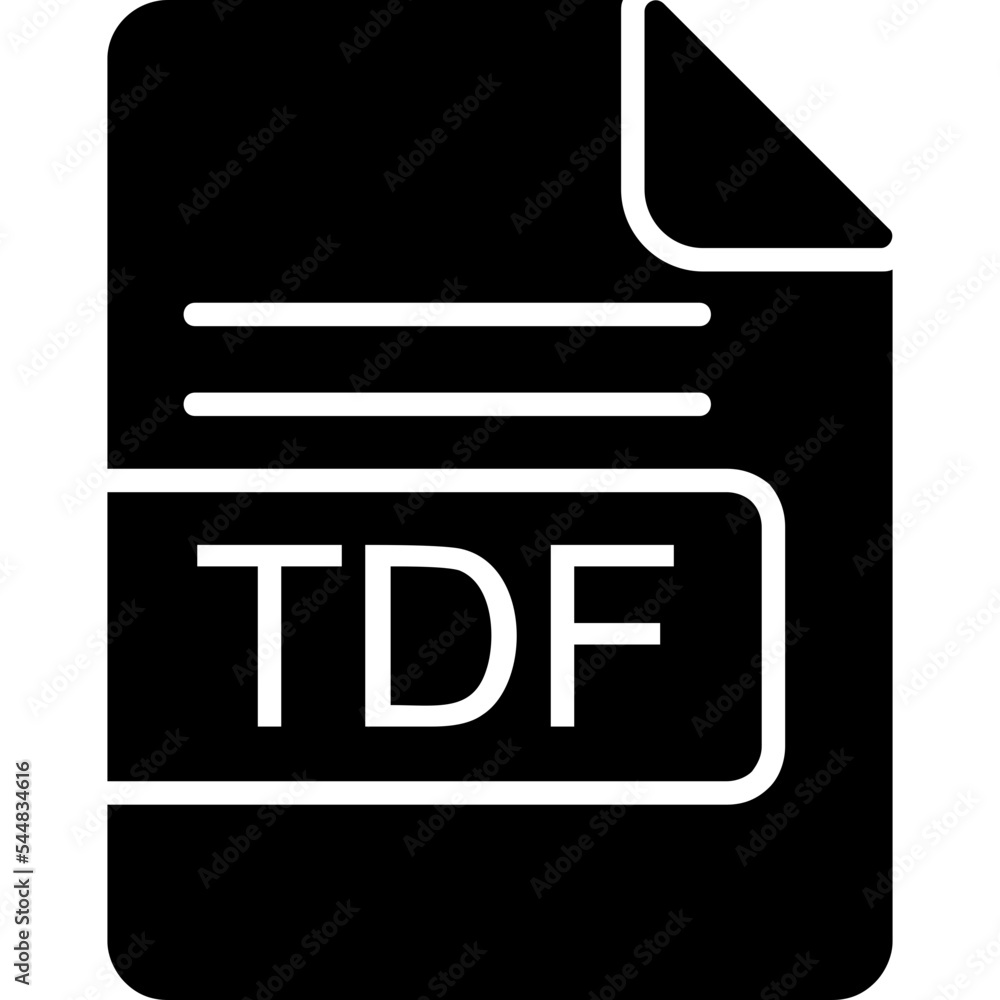 TDF File Format Icon TDF File Format Icon