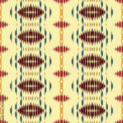 Motif ikat background tribal color Borneo Scandinavian Batik bohemian texture digital vector design for Print saree kurti Fabric brush symbols swatches