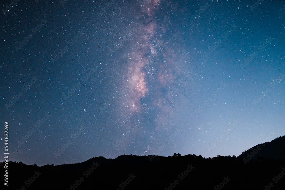 Milky Way galaxy,beautiful stars at night