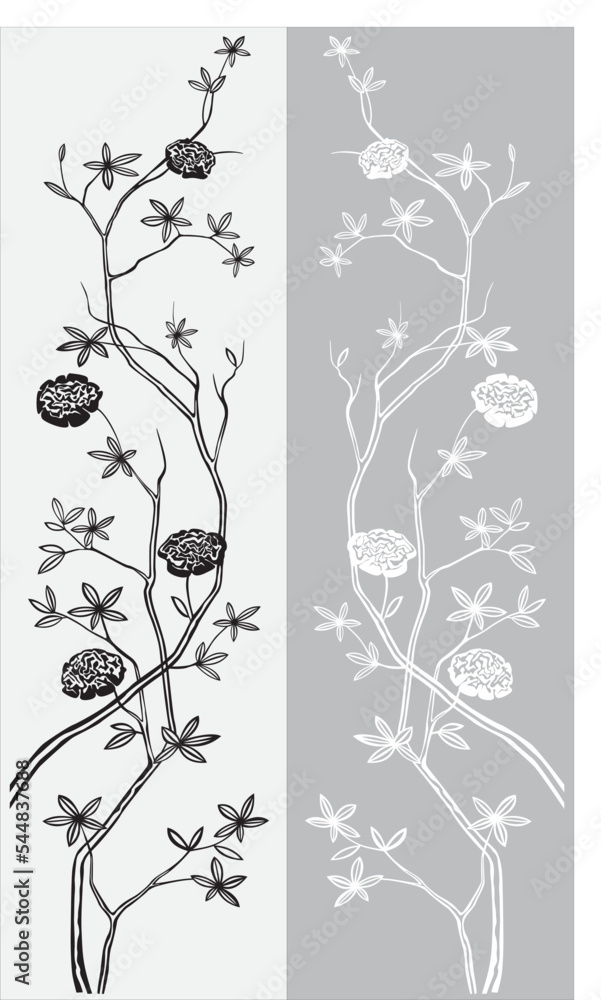 Fototapeta premium background with plant of flowers