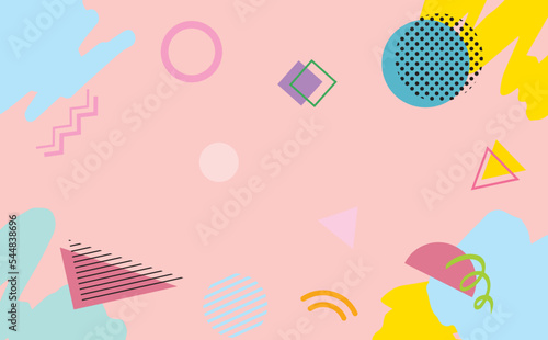 元気でポップな背景イラスト
