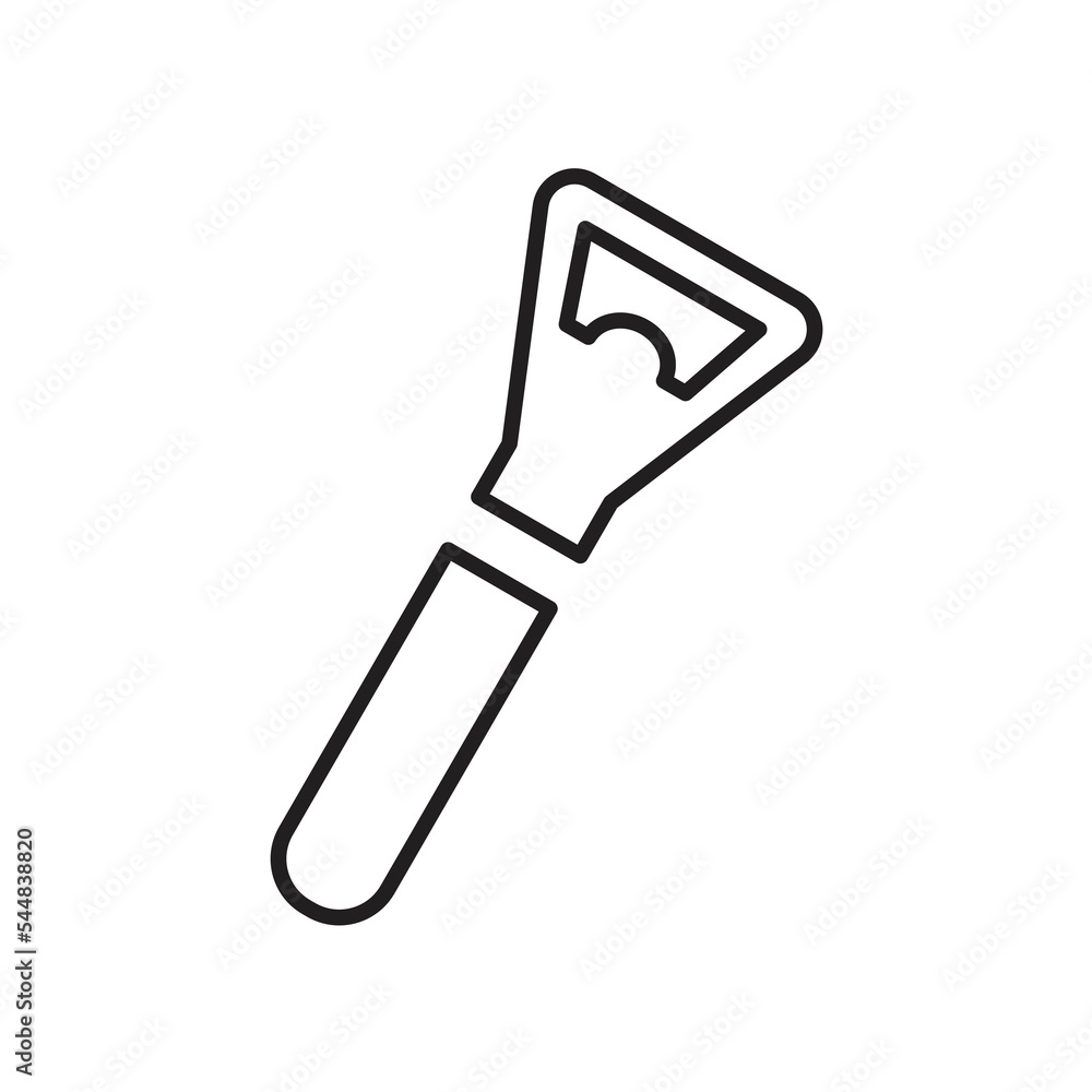 Bottle opener icon design. isolated on a white background, Vector illustration Bottle opener icon design. isolated on a white background, Vector illustration